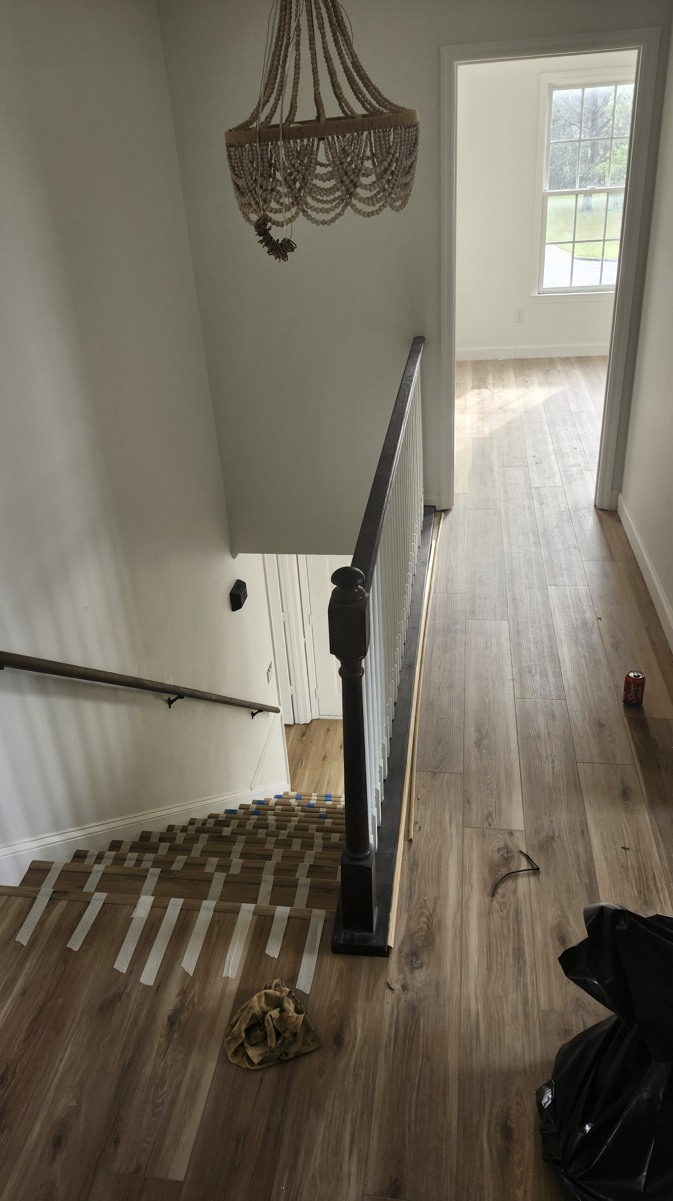 Kitchen area showing the home's interior condition
